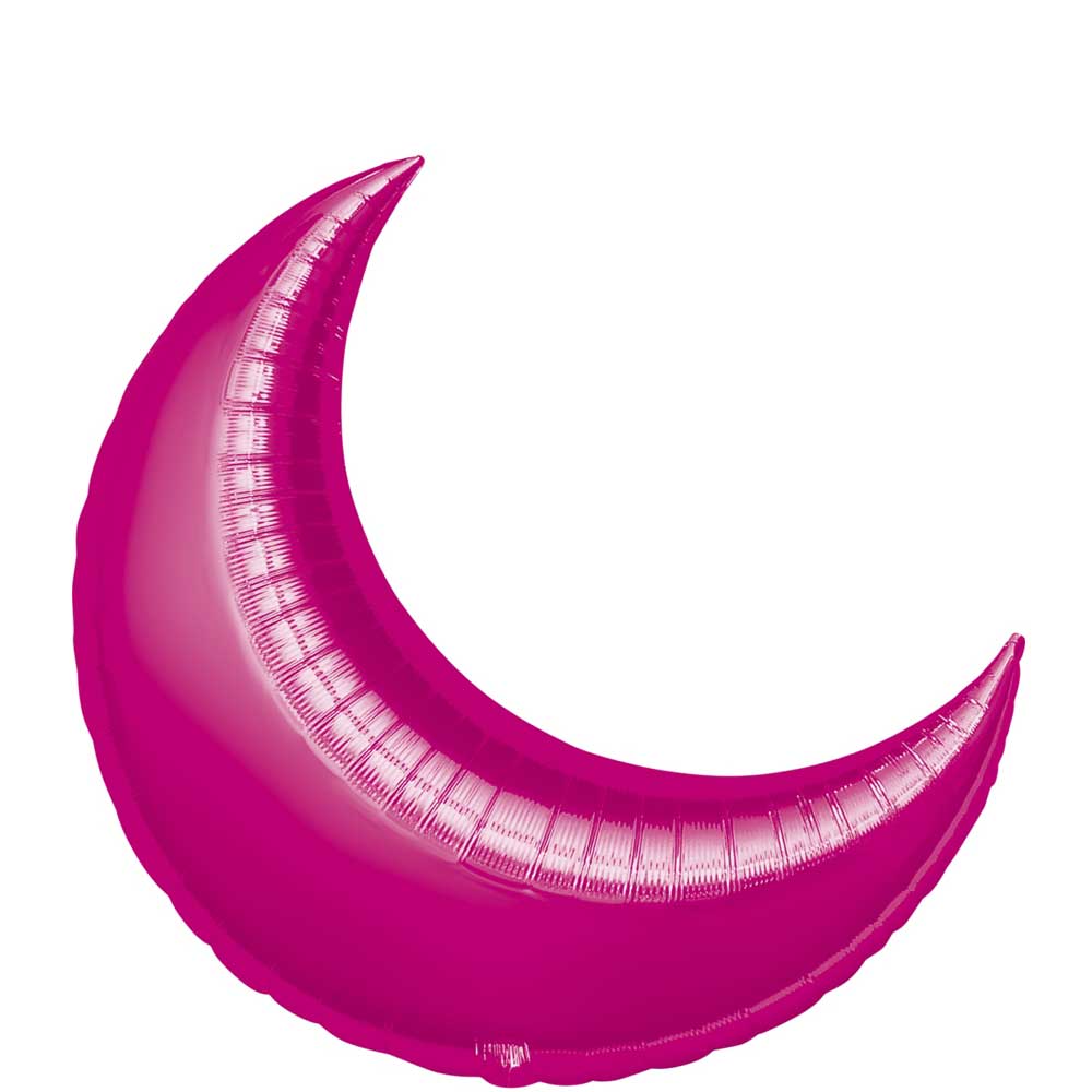 Fuchsia Crescent Supershape Balloon 26in Balloons & Streamers - Party Centre - Party Centre