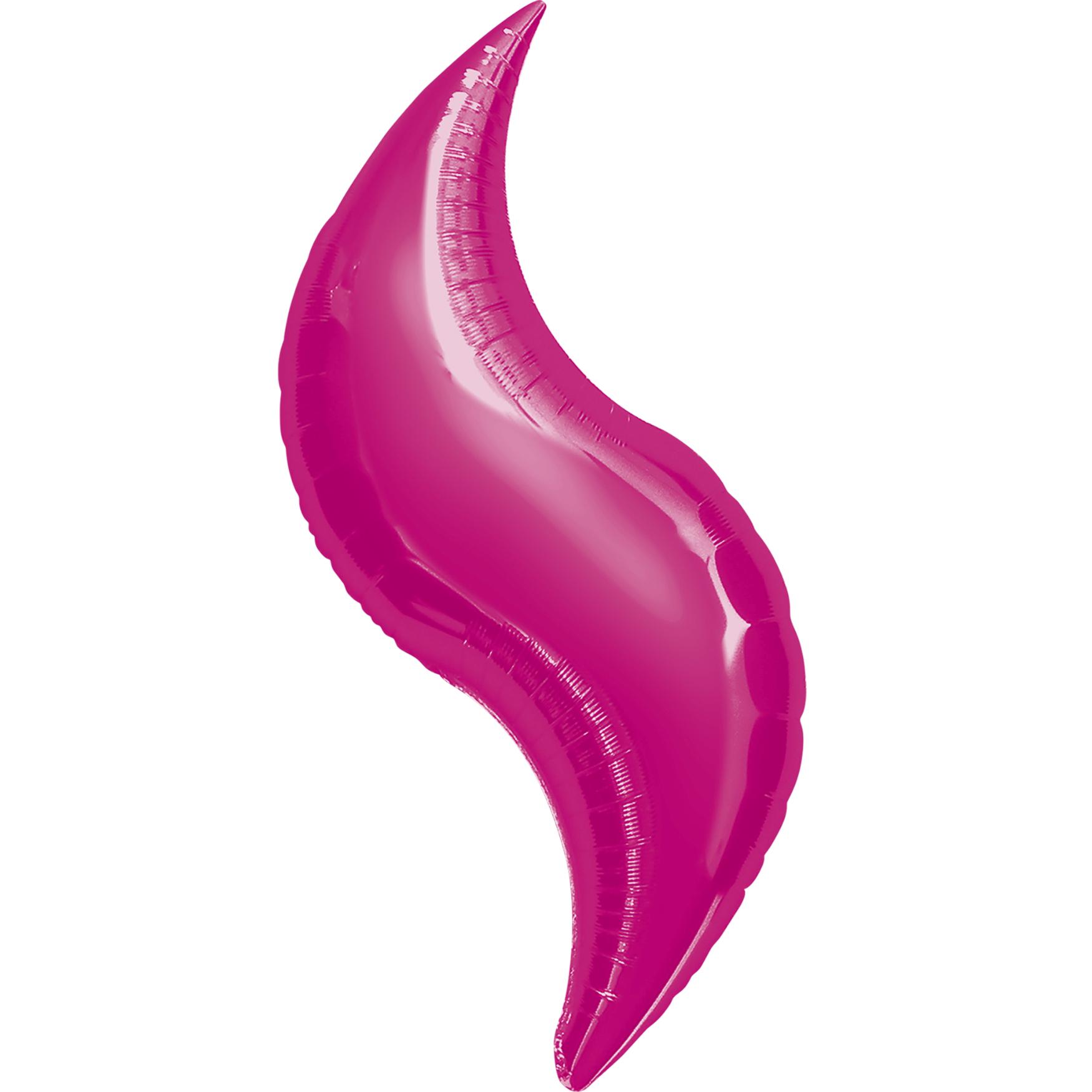 Fuchsia Curve Super Shape Balloon 42in Balloons & Streamers - Party Centre - Party Centre