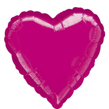 Metallic Fuchsia Heart Foil Balloon 32in Balloons & Streamers - Party Centre - Party Centre