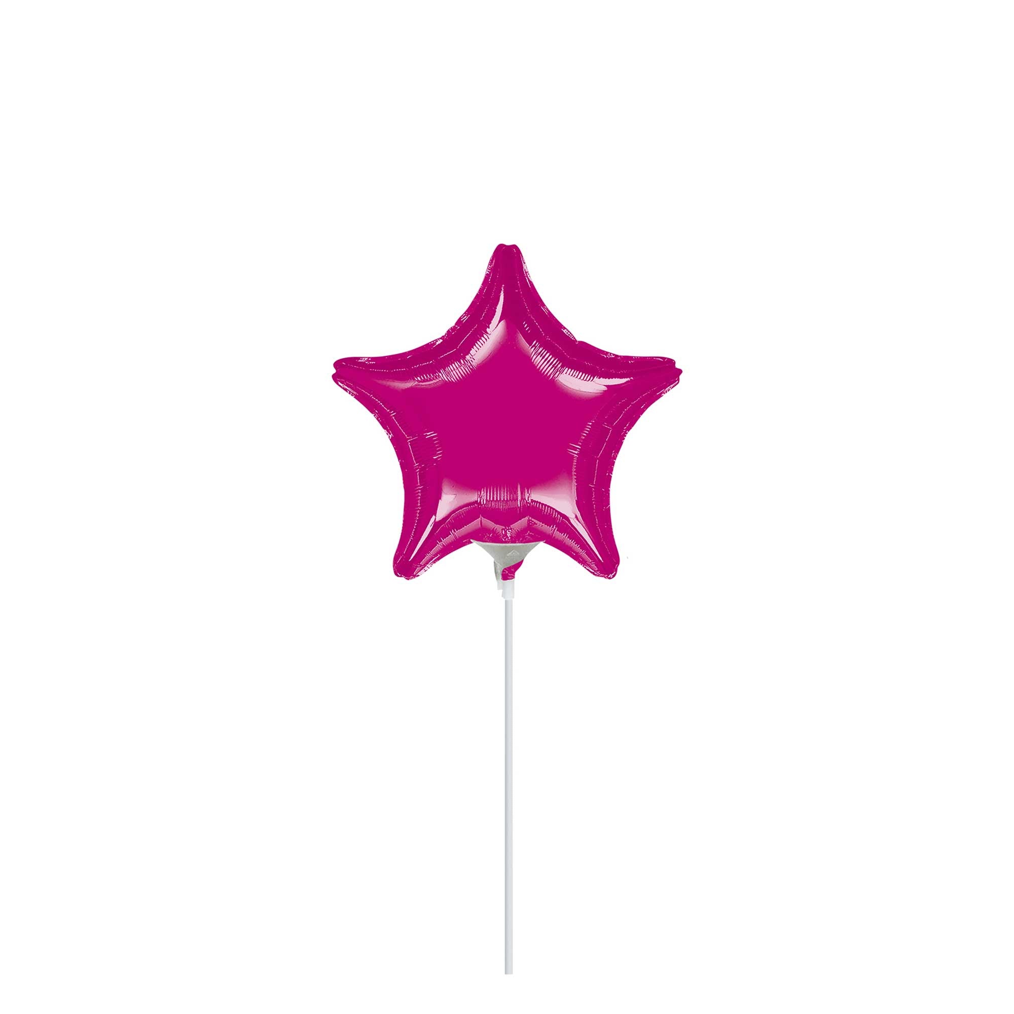 Metallic Fuchsia Star Foil Balloon 4in Balloons & Streamers - Party Centre - Party Centre