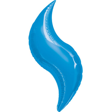 Blue Curve Super Shape Balloon 36in Balloons & Streamers - Party Centre - Party Centre