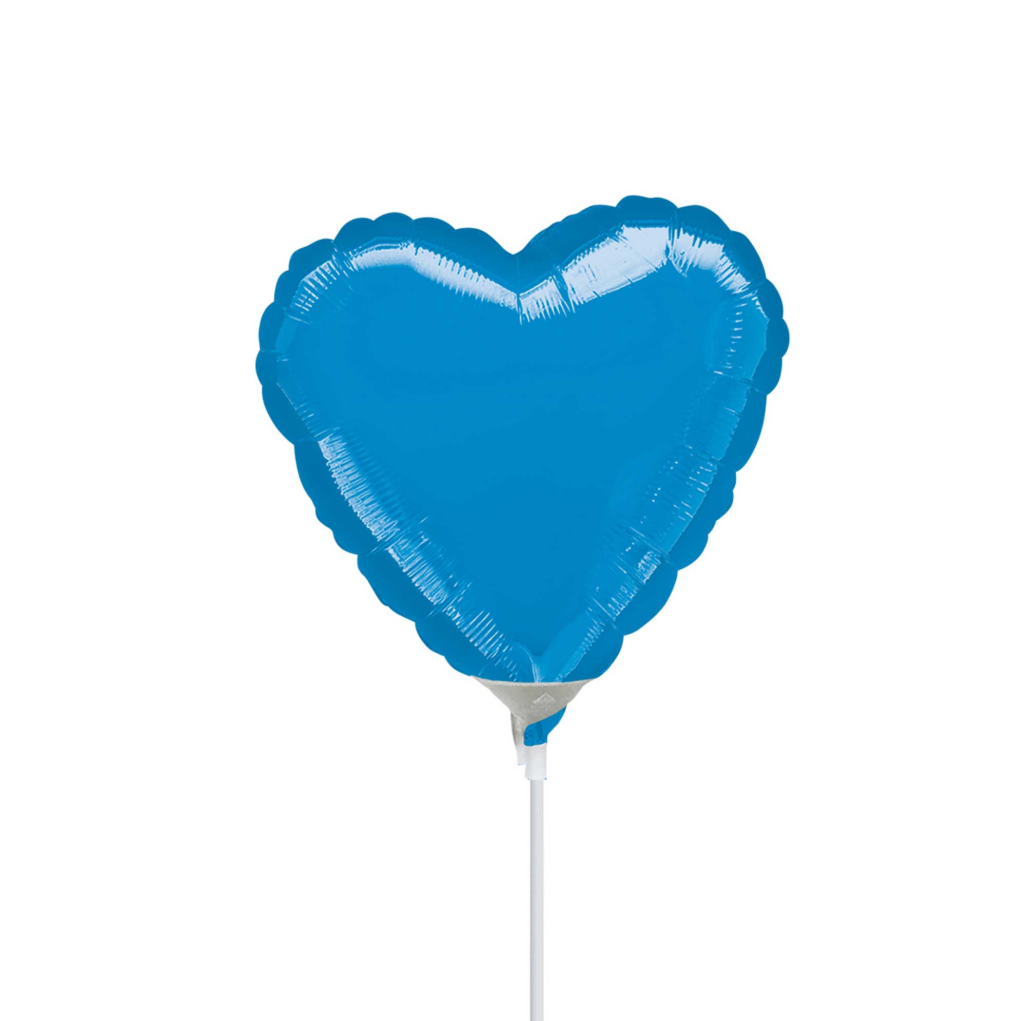 Metallic Blue Heart Foil Balloon 9in Balloons & Streamers - Party Centre - Party Centre