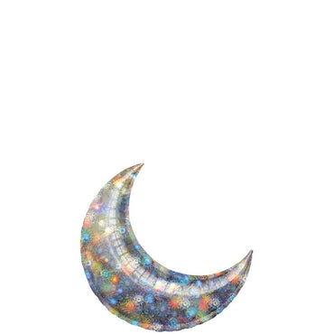 Holographic Fireworks Crescent Mini Shape Balloon 10in Balloons & Streamers - Party Centre - Party Centre
