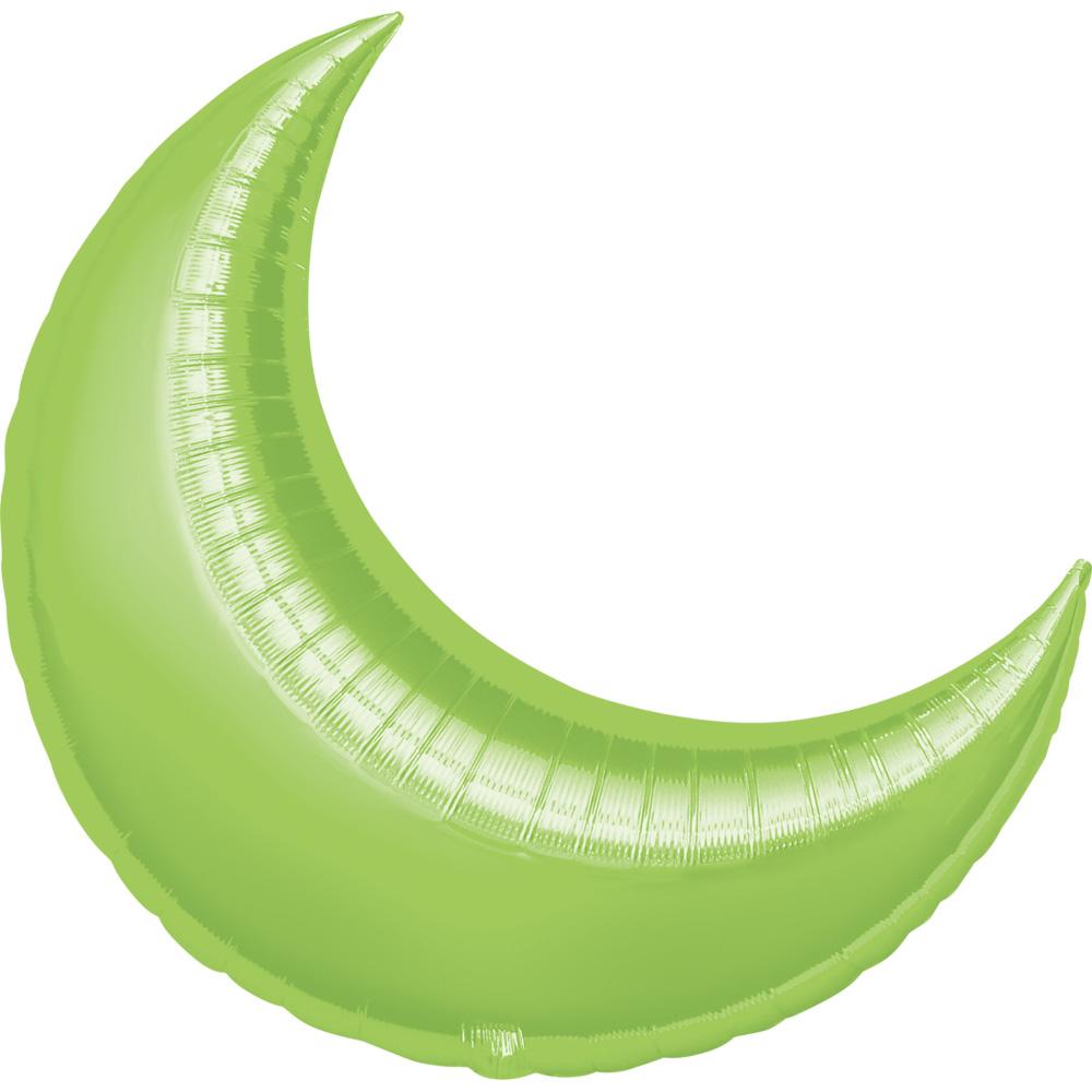 Lime Crescent Super Shape Balloon  35in Balloons & Streamers - Party Centre - Party Centre