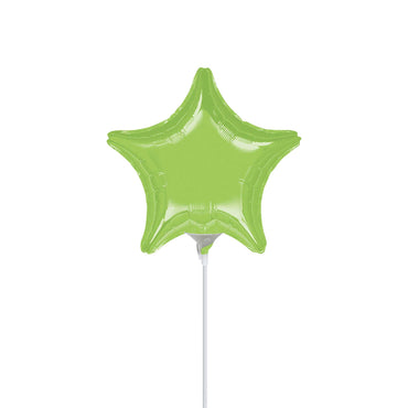 Lime Green Star Foil Balloon 9in Balloons & Streamers - Party Centre - Party Centre