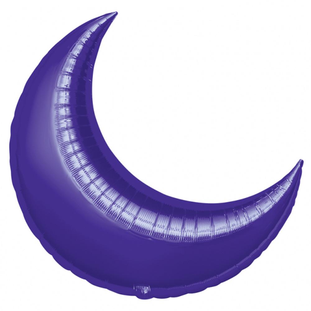 Purple Crescent Mini Shape Balloon 10in Balloons & Streamers - Party Centre - Party Centre
