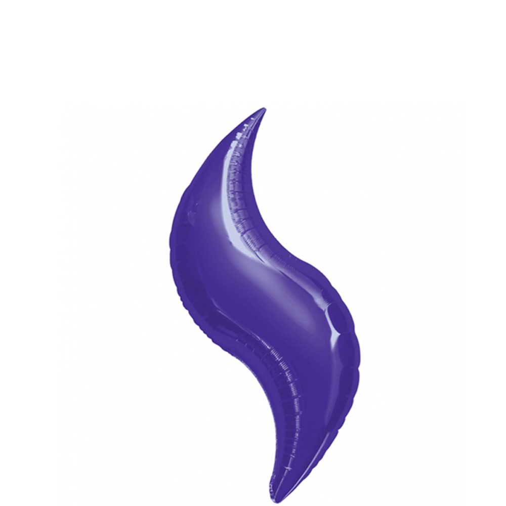 Purple Curve Foil Balloon 28in Balloons & Streamers - Party Centre - Party Centre