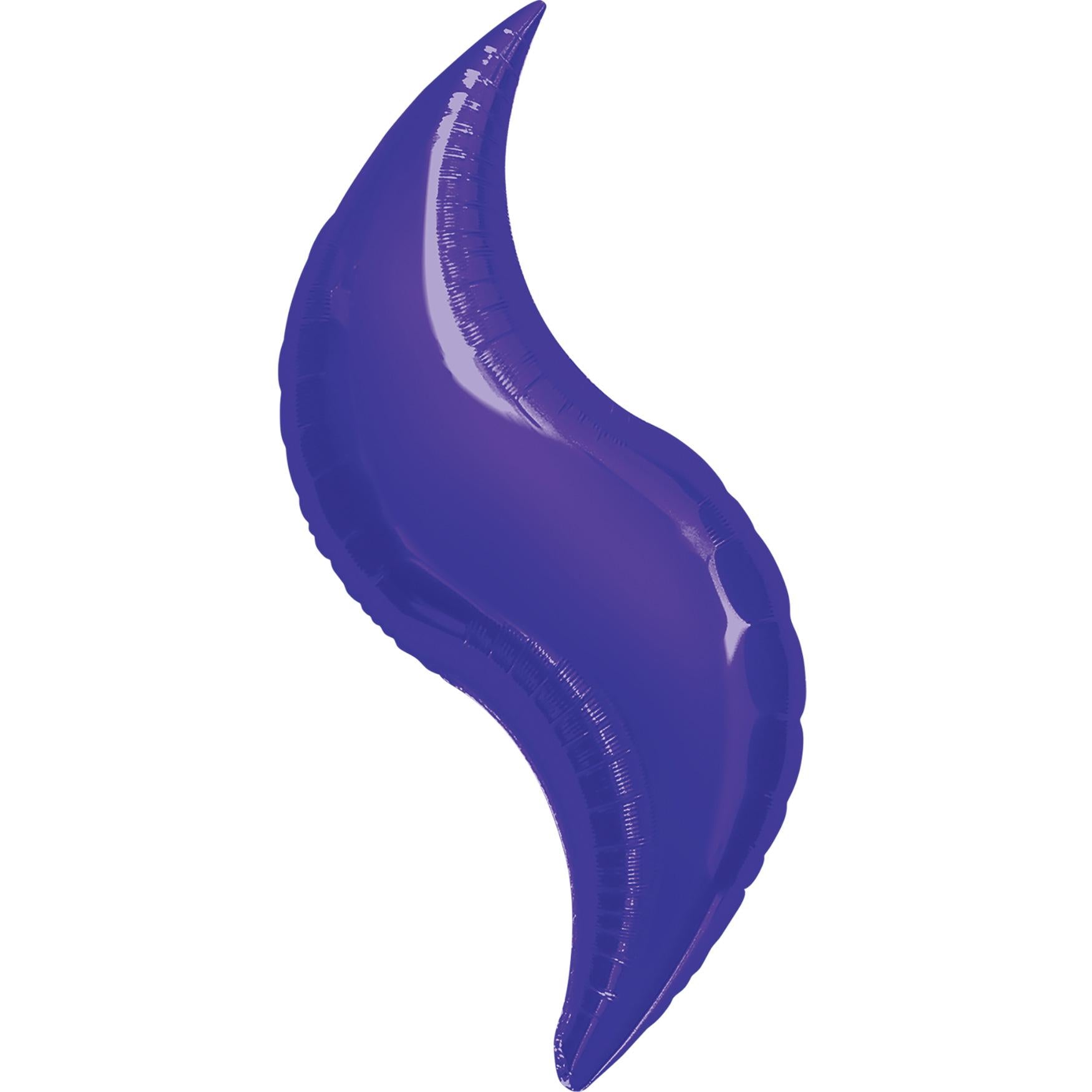 Purple Curve Super Shape Balloon 42in Balloons & Streamers - Party Centre - Party Centre