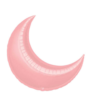 Pastel Pink Crescent Super Shape Balloon  26in Balloons & Streamers - Party Centre - Party Centre