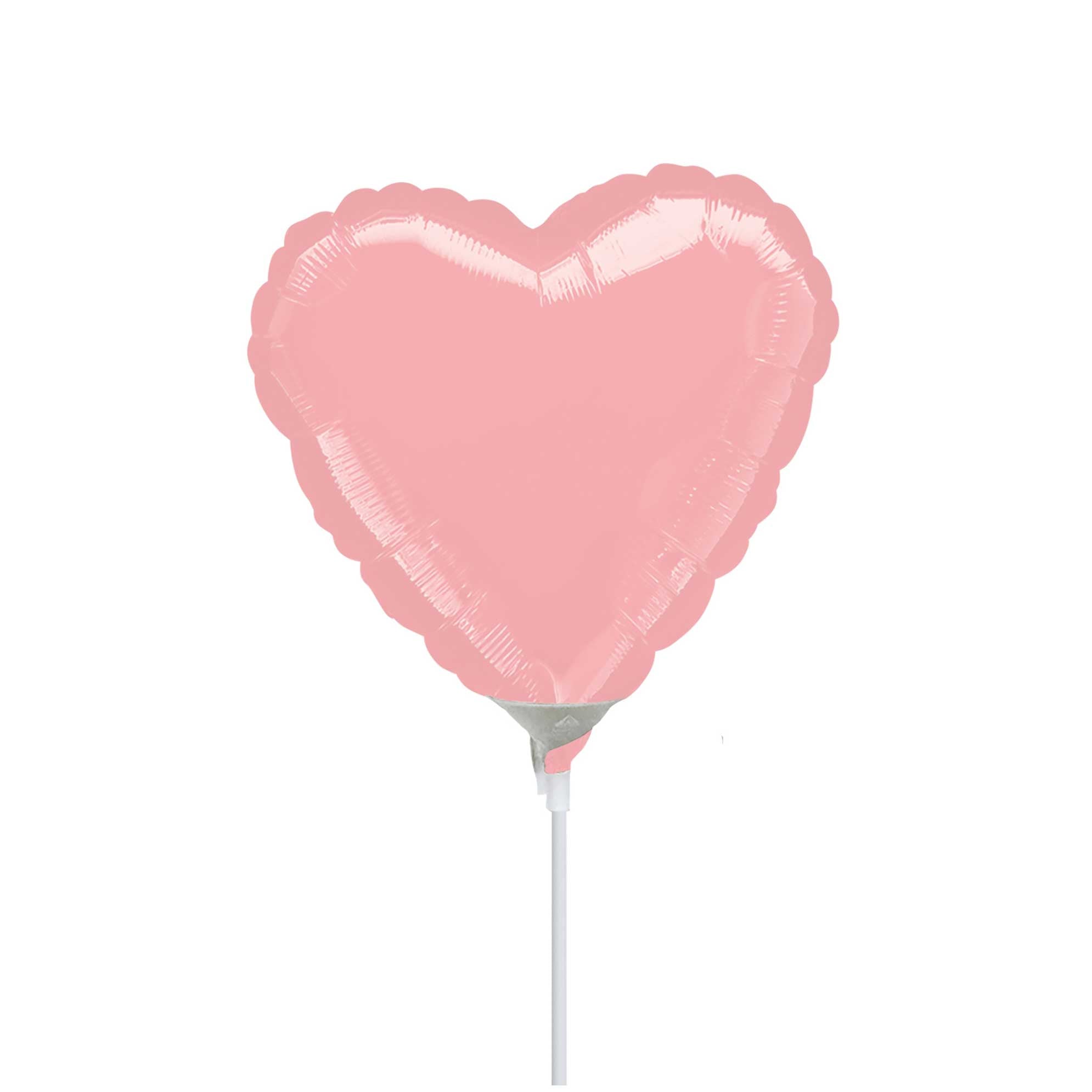 Pastel Pink Heart Mini Shape Balloon 9in Balloons & Streamers - Party Centre - Party Centre