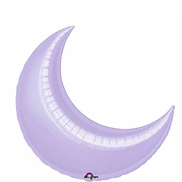 Lilac Crescent Super Shape Balloon  26in Balloons & Streamers - Party Centre - Party Centre