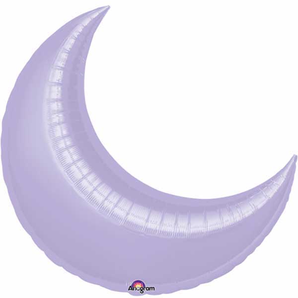 Lilac Crescent Super Shape Balloon 35in Balloons & Streamers - Party Centre - Party Centre