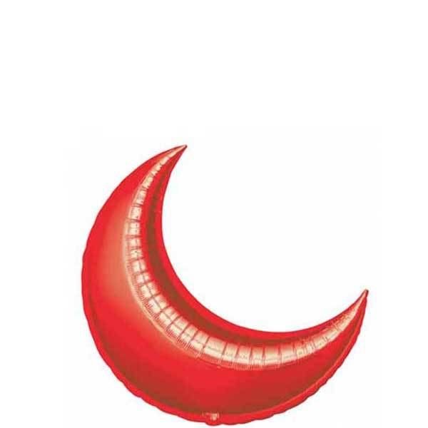 Red Crescent Mini Shape Balloon Balloons & Streamers - Party Centre - Party Centre