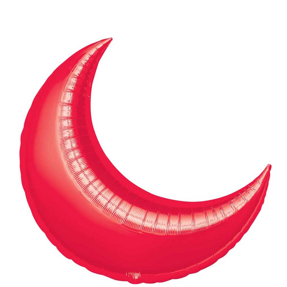Red Crescent Super Shape Balloon 26in Balloons & Streamers - Party Centre - Party Centre