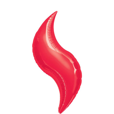 Red Curve Super Shape Balloon 36in Balloons & Streamers - Party Centre - Party Centre