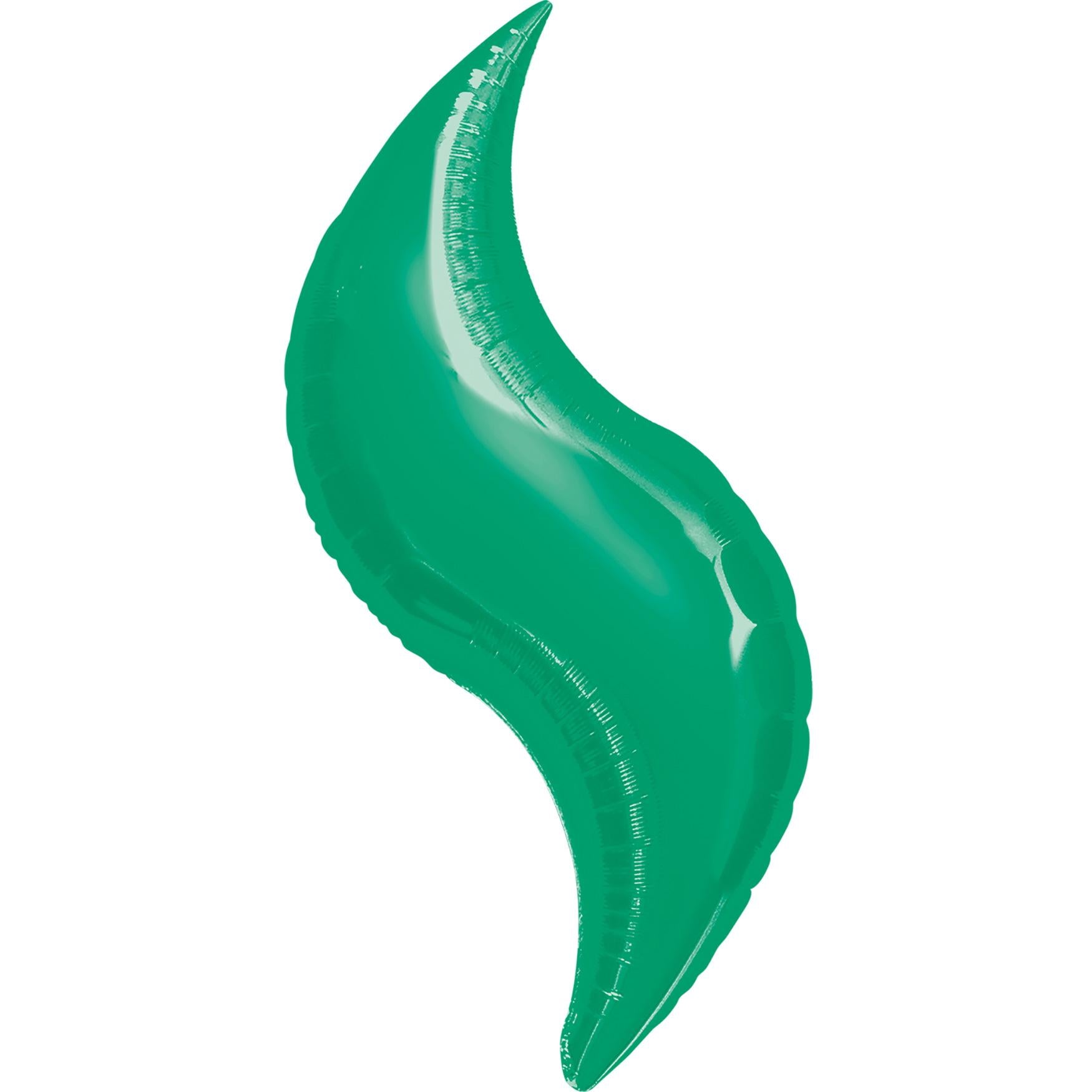 Green Curve Super Shape Balloon 42in Balloons & Streamers - Party Centre - Party Centre