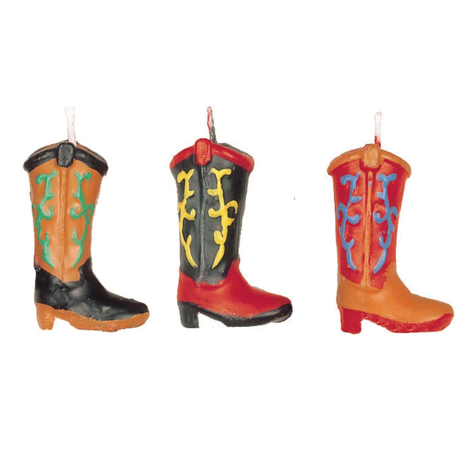 Cowboy Boots Mini Molded Candles 1.25in, 6pcs Party Accessories - Party Centre - Party Centre