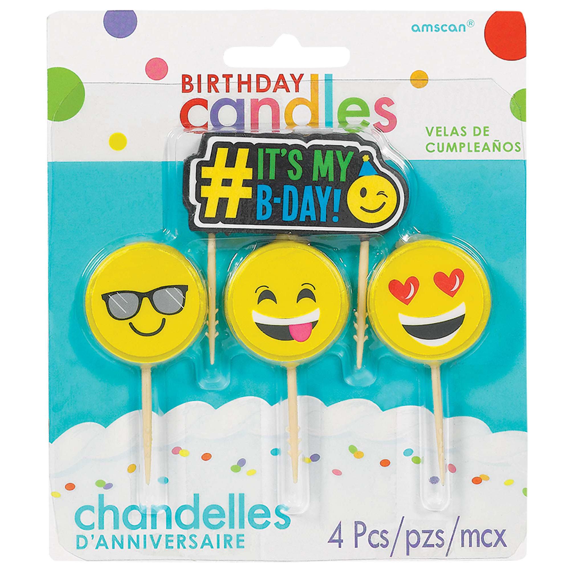 LOL Icon Candles 2.50in, 4pcs Party Accessories - Party Centre - Party Centre