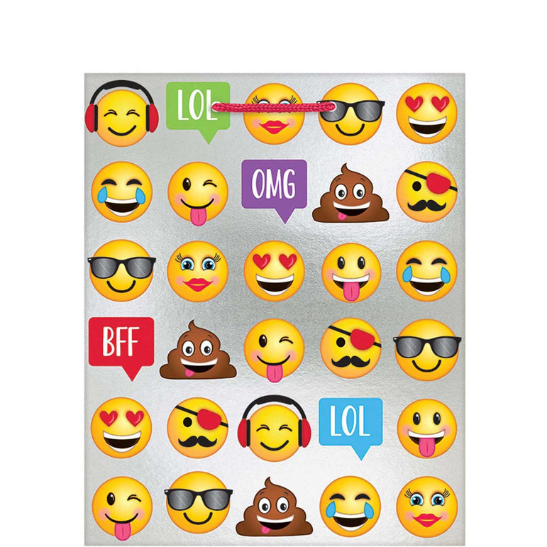 Emoji - Foil Hot Stamped Large Gift Bag Party Favors - Party Centre