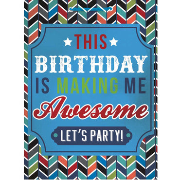 Masculine Birthday Hot Stamped Extra Large Gift Bag Party Favors - Party Centre - Party Centre