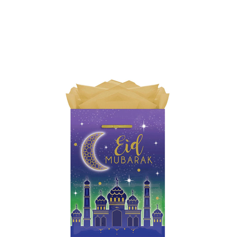 Eid Mubarak Large Glossy Bag Party Favors - Party Centre