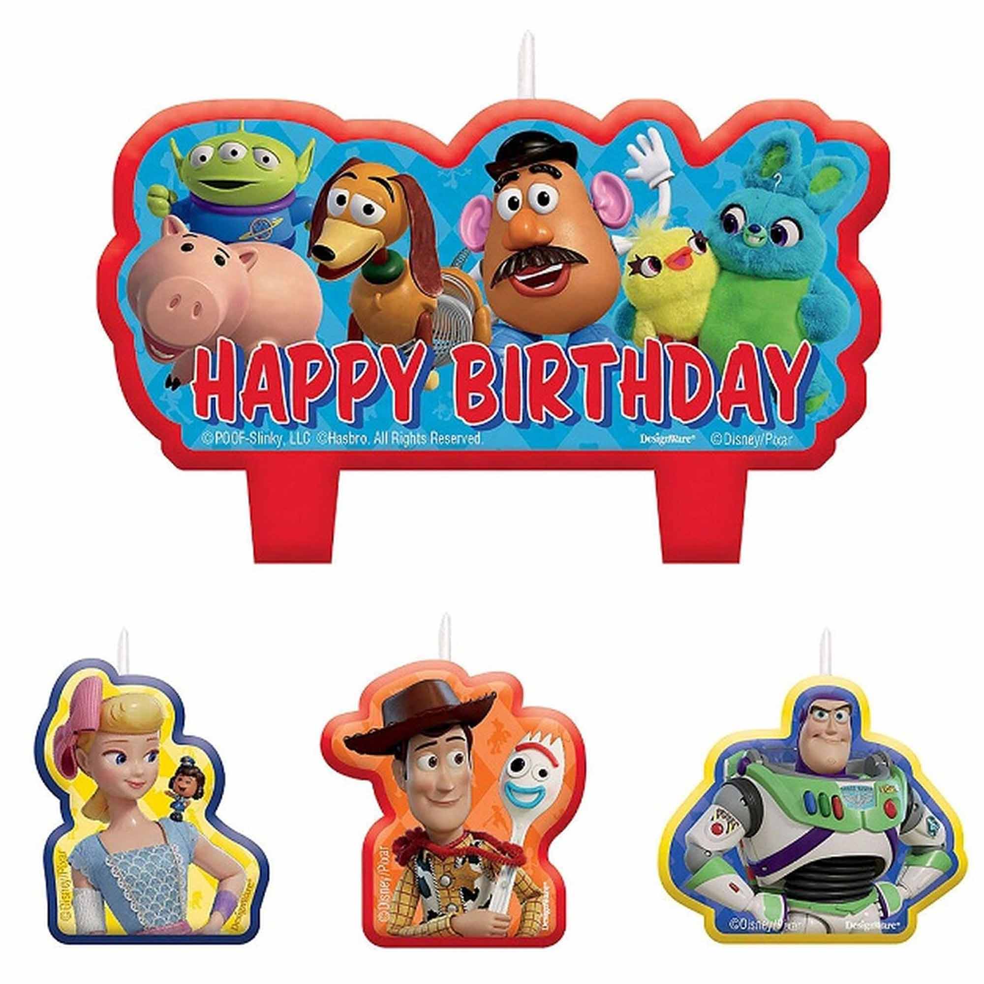 Toy Story 4 Birthday Candle Set 4pcs Party Accessories - Party Centre - Party Centre