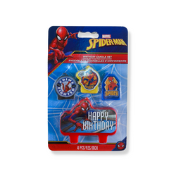 Spiderman Birthday Candle Set