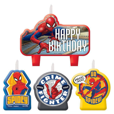 Spiderman Birthday Candle Set Party Accessories - Party Centre - Party Centre