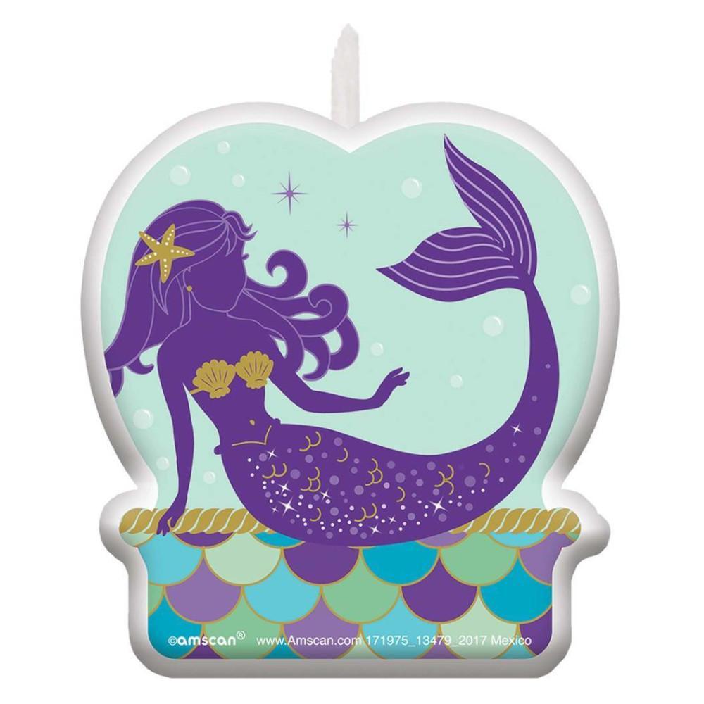 Mermaid Wishes Birthday Candle Party Accessories - Party Centre - Party Centre