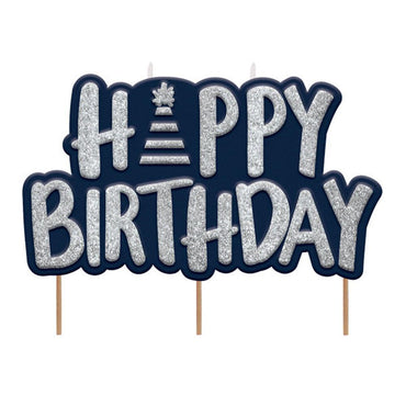 A Reason To Celebrate Birthday Glitter Candle 3in Party Accessories - Party Centre - Party Centre