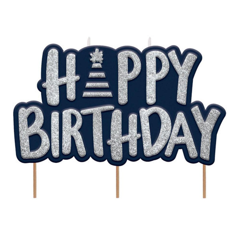 A Reason To Celebrate Birthday Glitter Candle 3in Party Accessories - Party Centre