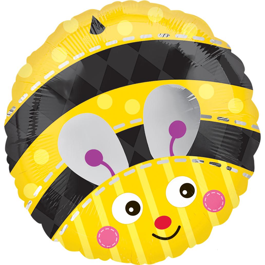 Cute Bumble Bee Foil Balloon 18in Balloons & Streamers - Party Centre - Party Centre