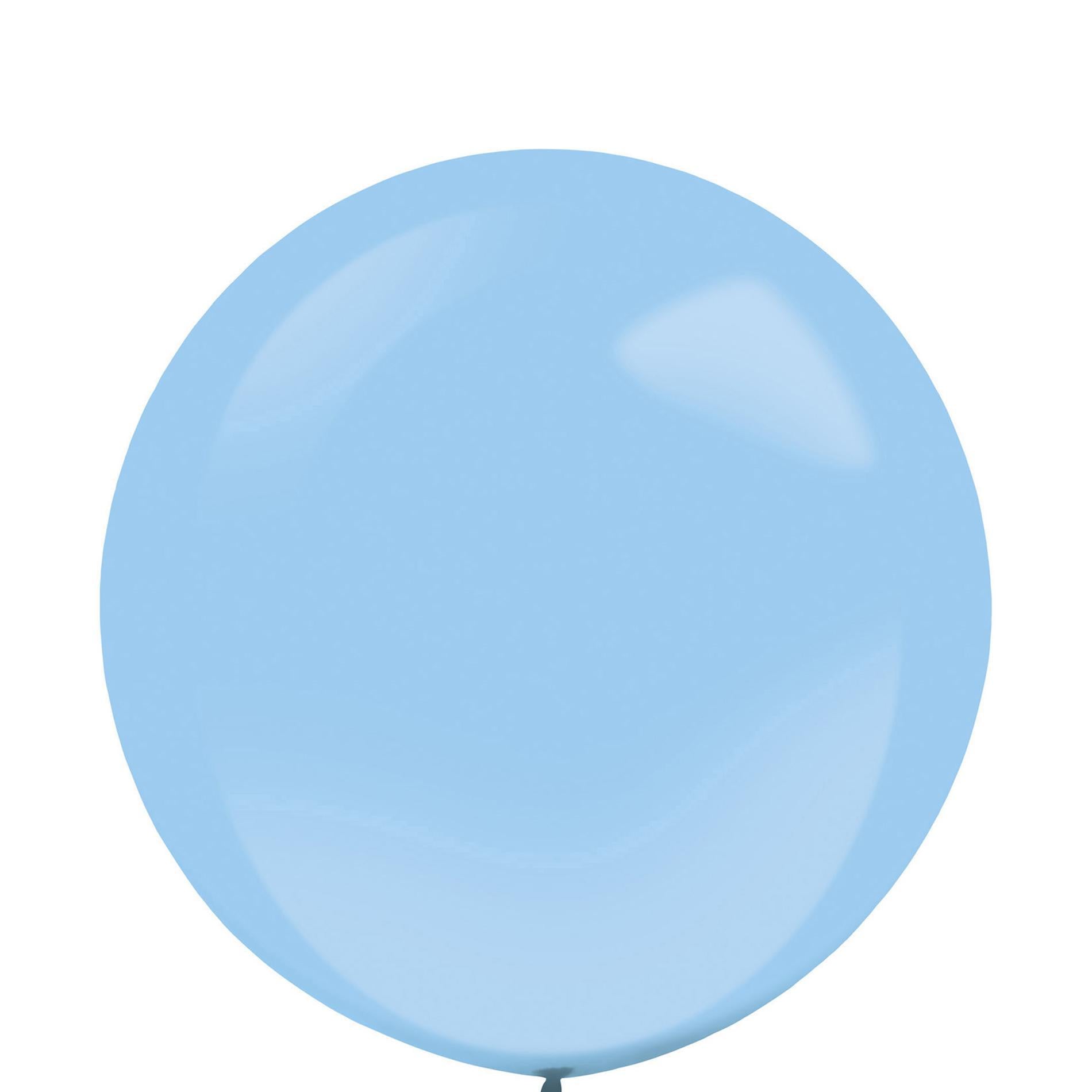 Powder Blue Standard Latex Balloons 24in, 4pcs Balloons & Streamers - Party Centre - Party Centre