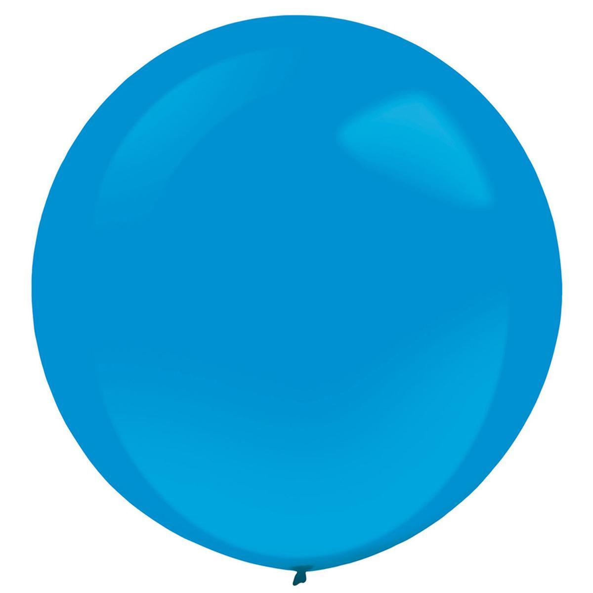 Bright Royal Blue Standard Latex Balloon 24in, 4pcs Balloons & Streamers - Party Centre - Party Centre