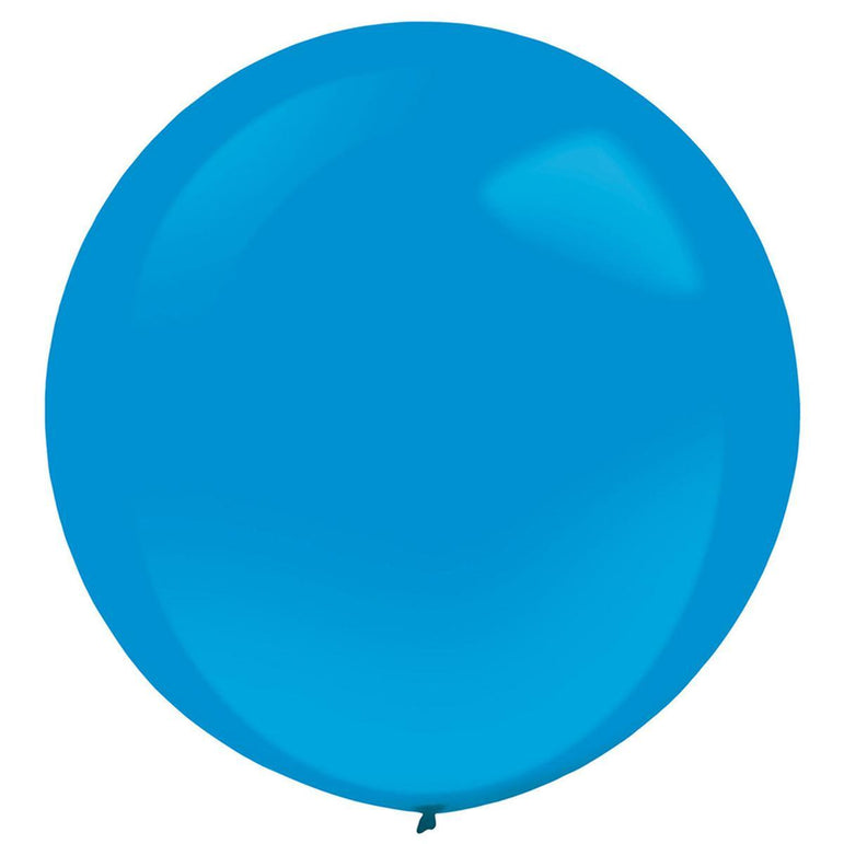 Bright Royal Blue Standard Latex Balloon 24in, 4pcs Balloons & Streamers - Party Centre