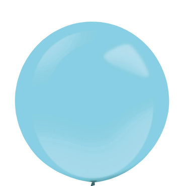 Caribbean Blue Fashion Latex Balloons 24in, 4pcs Balloons & Streamers - Party Centre - Party Centre