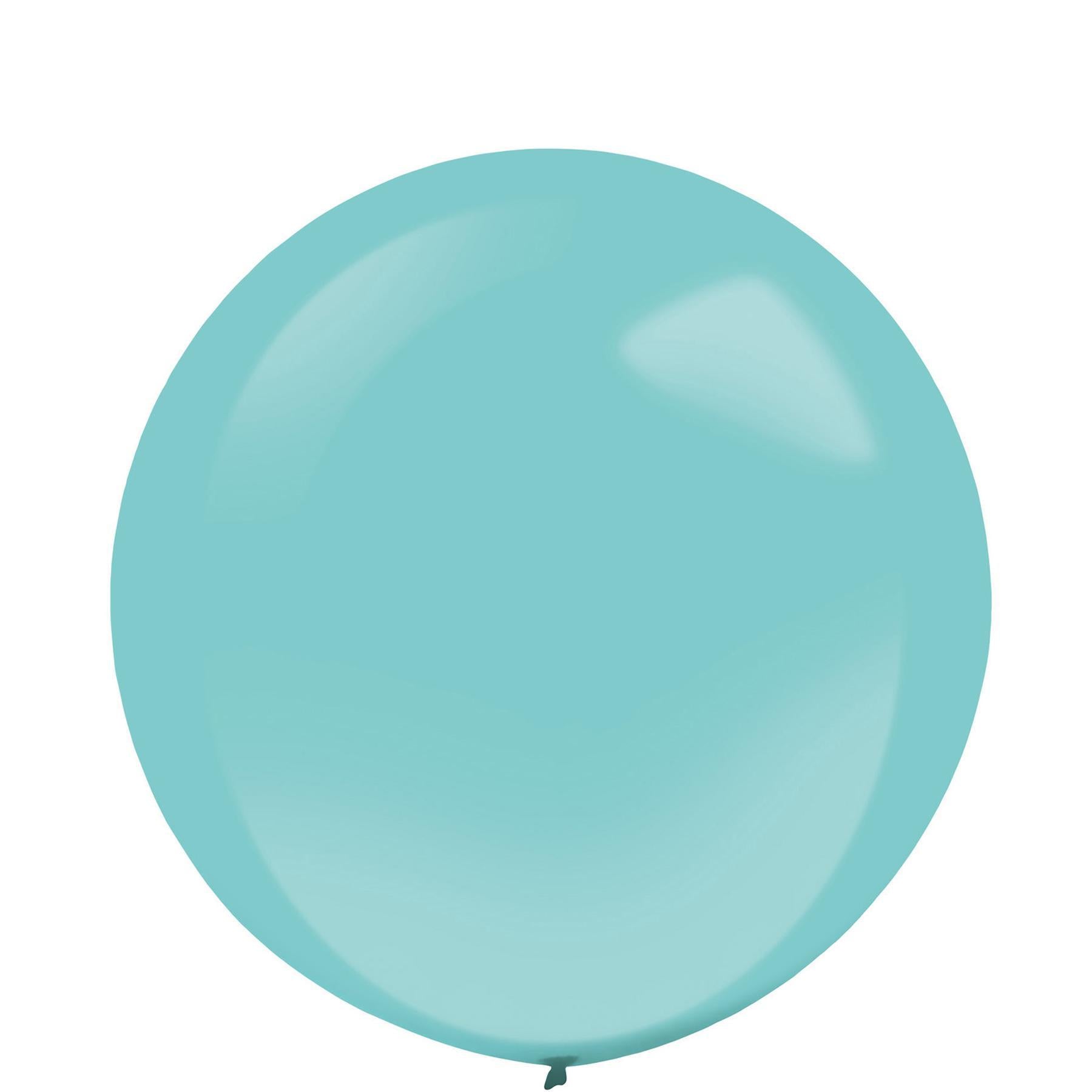 Robins Egg Blue Fashion Latex Balloons 24in, 4pcs Balloons & Streamers - Party Centre - Party Centre