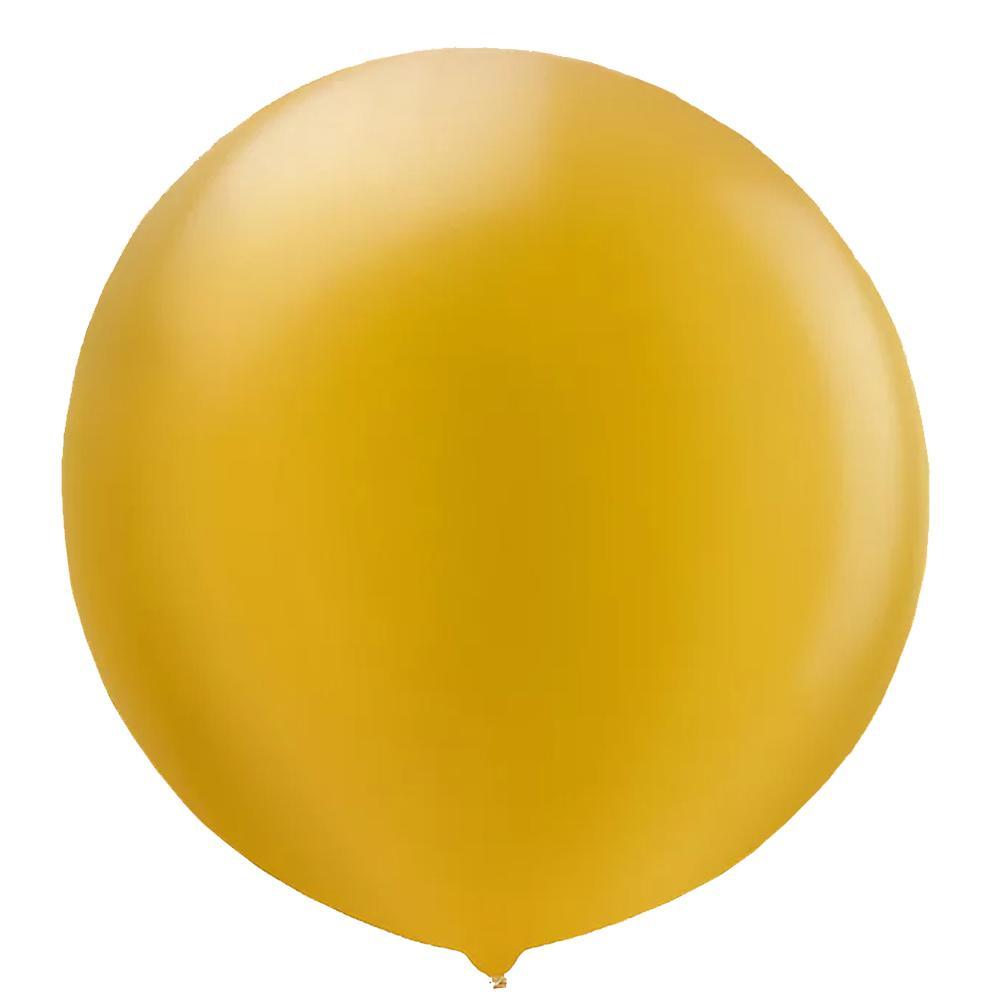 Gold Pearlized Balloon 24in, 4pcs Balloons & Streamers - Party Centre - Party Centre