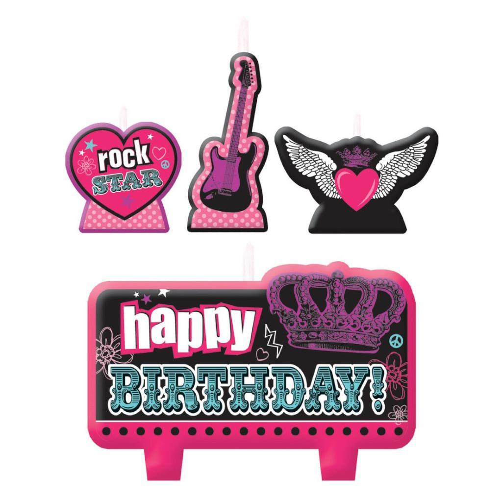 Rocker Princess Birthday Set Candle Party Accessories - Party Centre - Party Centre