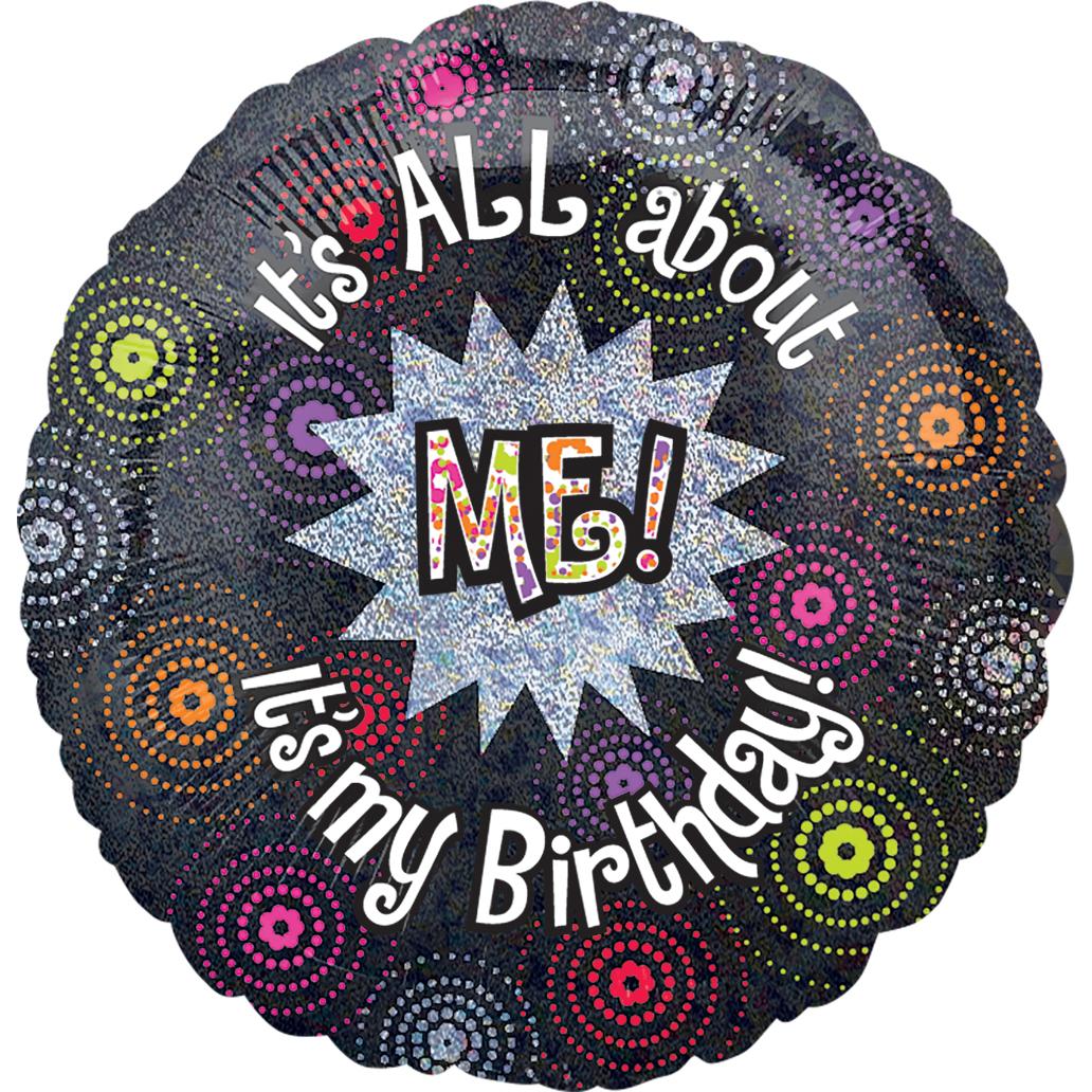 All About Me Birthday Foil Balloon 18in Balloons & Streamers - Party Centre - Party Centre