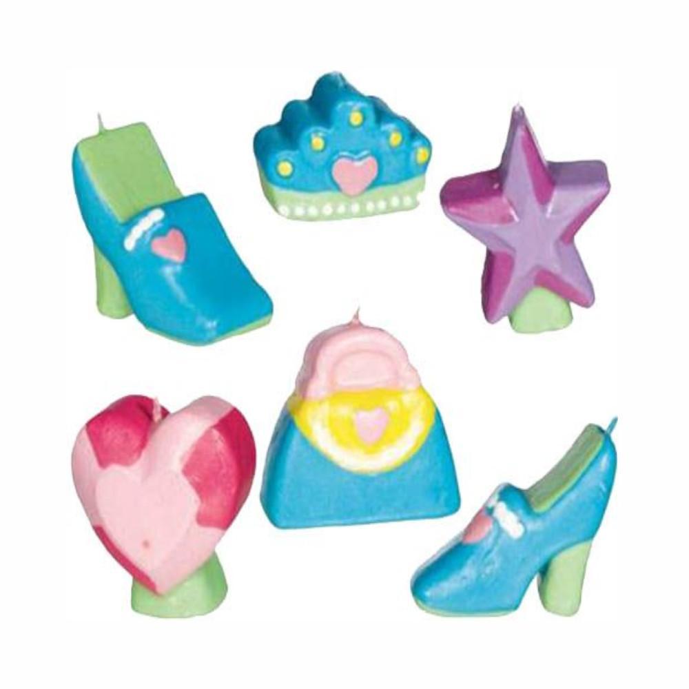 Princess Mini Molded Candles 1 1/4in, 6pcs Party Accessories - Party Centre - Party Centre