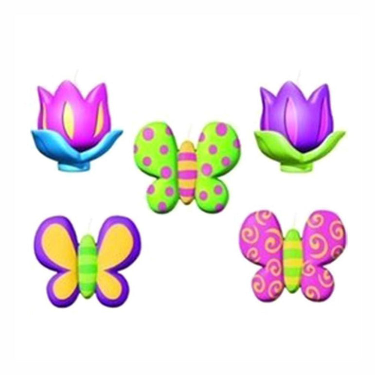 Mini Cake Candle Shimmering Butterfly Party Accessories - Party Centre