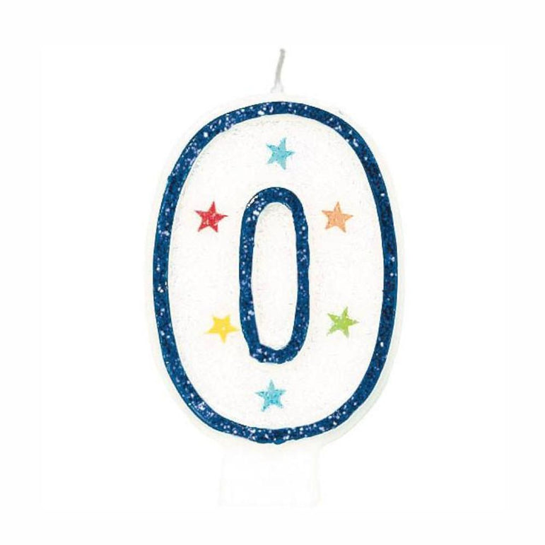 Number 0 Birthday Candle 3in Party Accessories - Party Centre