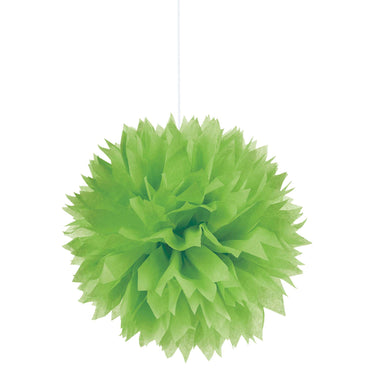 Kiwi Green Fluffy Tissue Decorations 3pcs Decorations - Party Centre - Party Centre