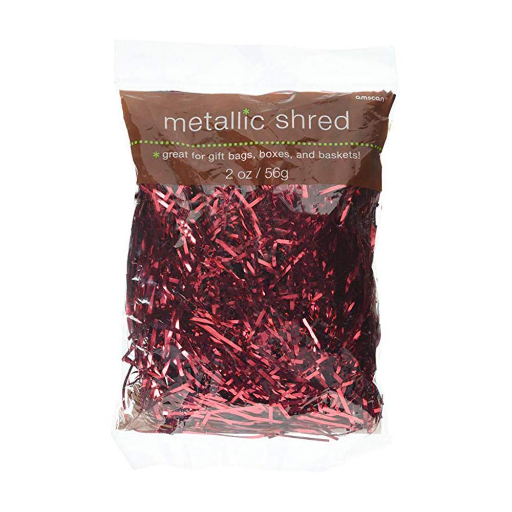 Red Metallic Shred 2oz Party Favors - Party Centre - Party Centre
