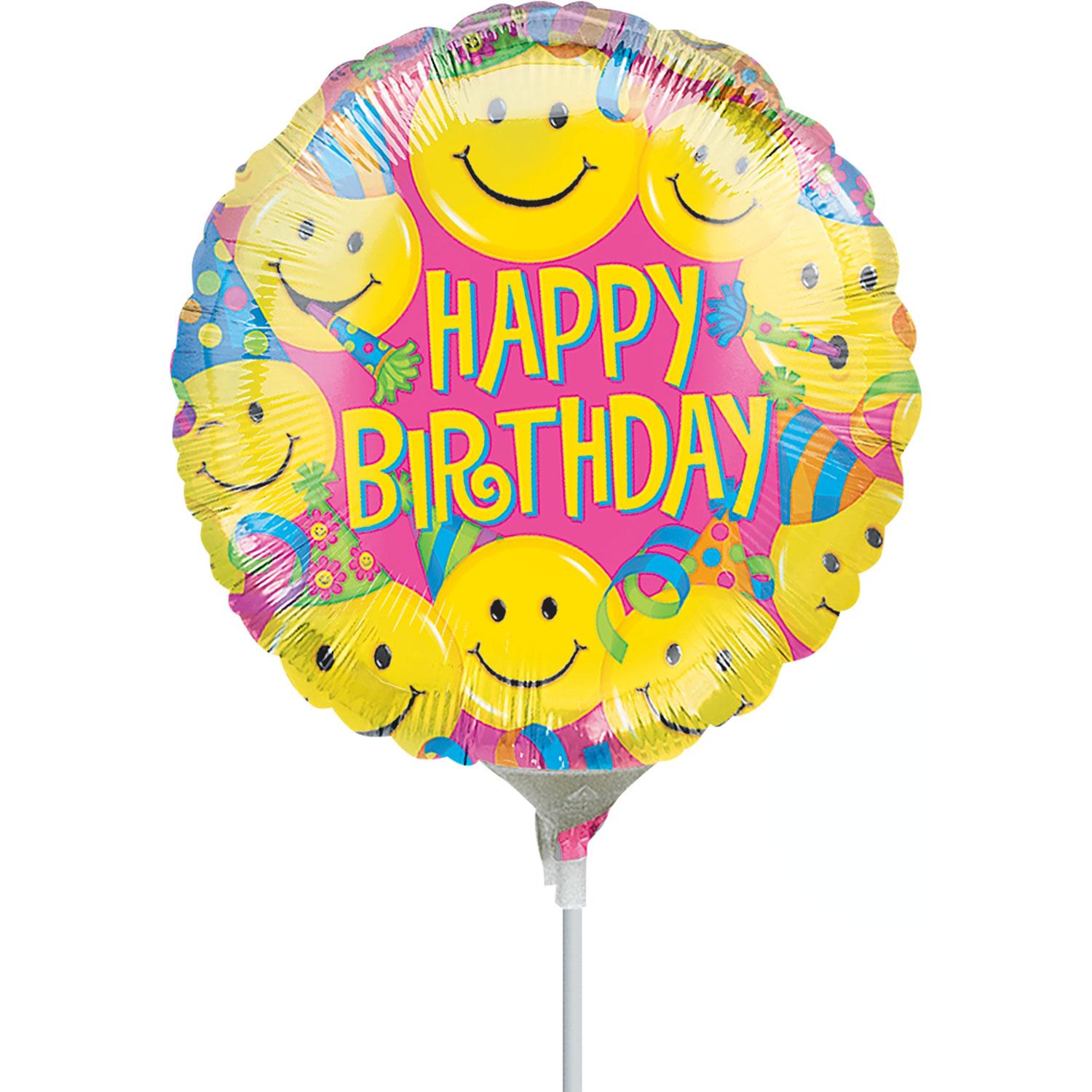 Smiles Foil Balloon 9in Balloons & Streamers - Party Centre - Party Centre