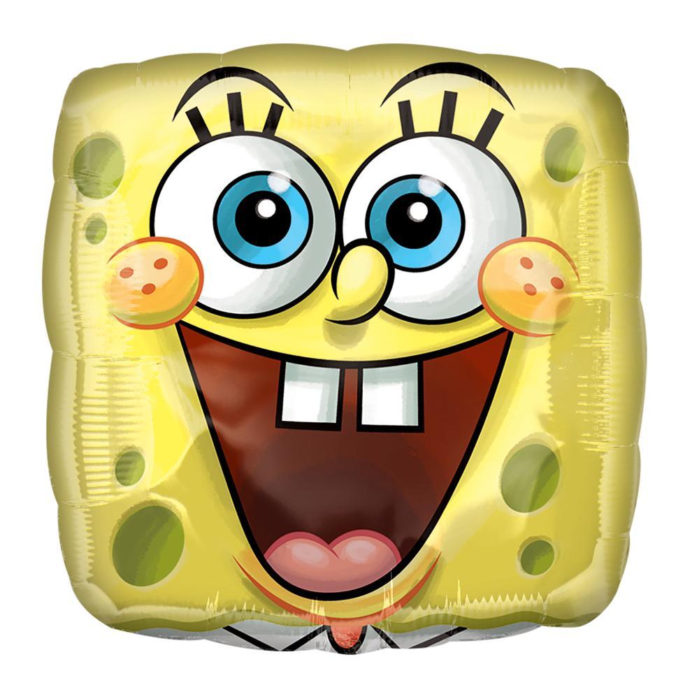 SpongeBob Square Face Foil Balloon 18in Balloons & Streamers - Party Centre - Party Centre