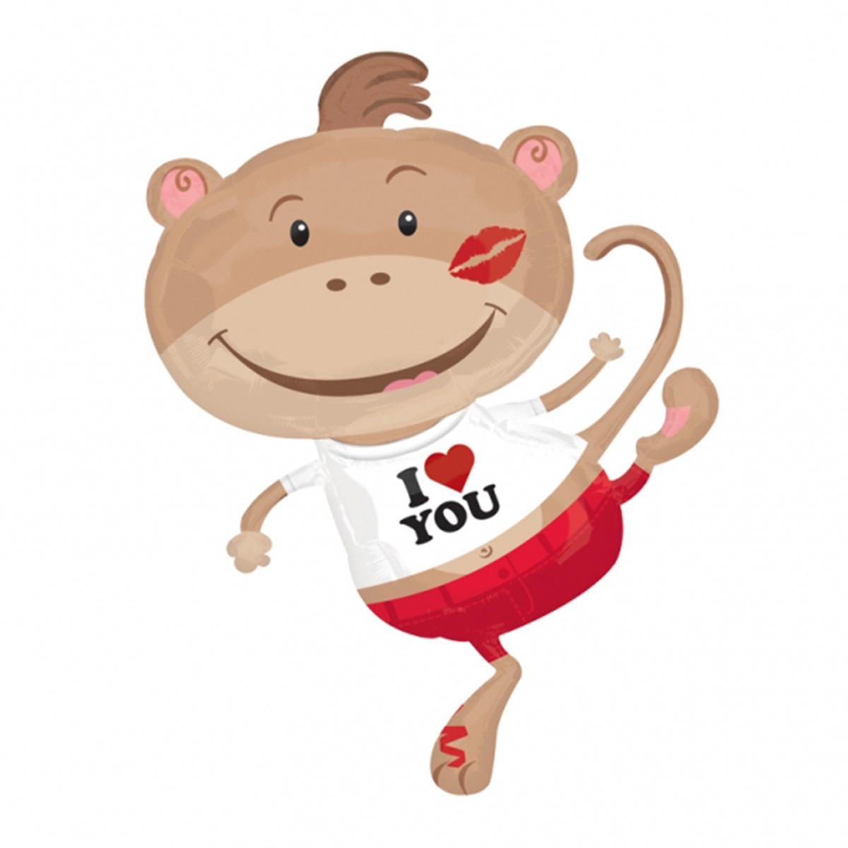 Monkey Lovin' Foil Balloon 24 x 34in Balloons & Streamers - Party Centre - Party Centre