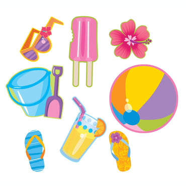 Summer Cutouts Package 30pcs Decorations - Party Centre - Party Centre