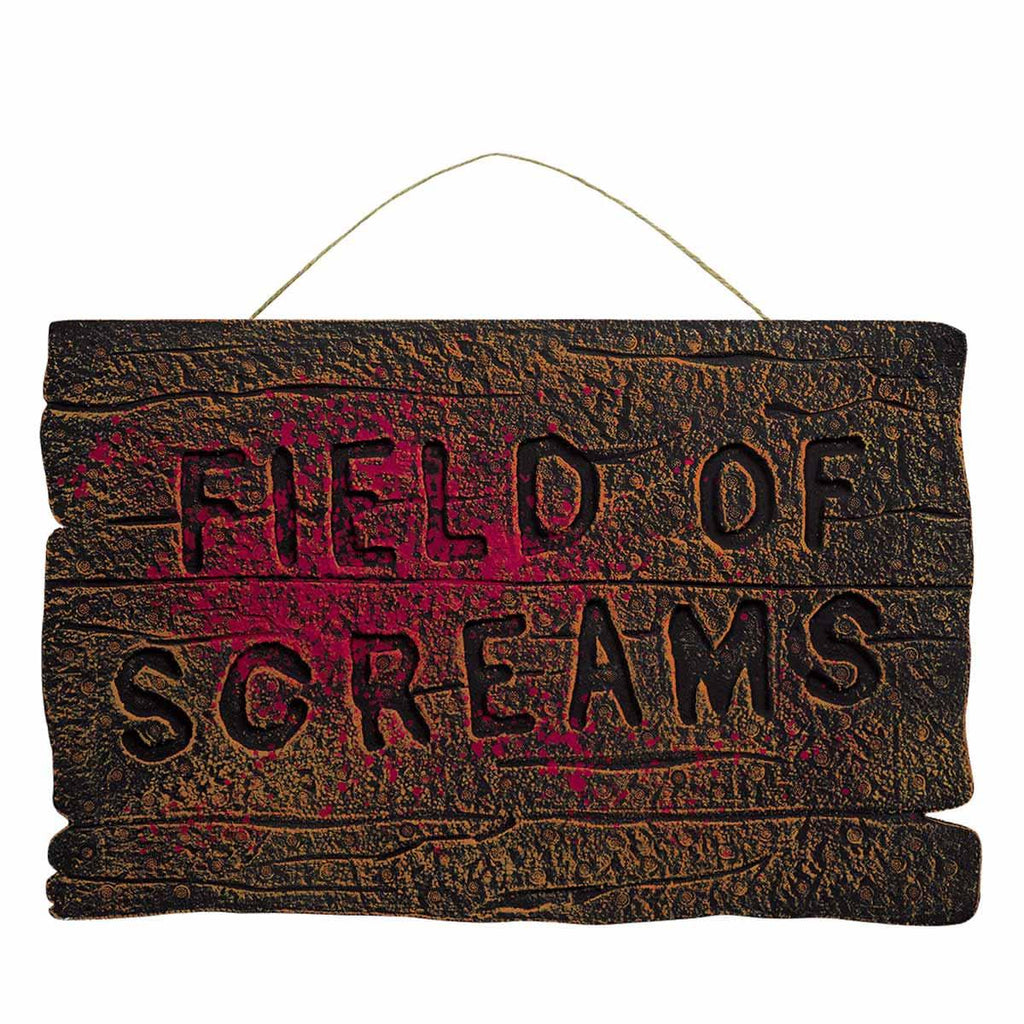 Halloween Field Of Scream Sign | Halloween Party Hanging Decorations ...